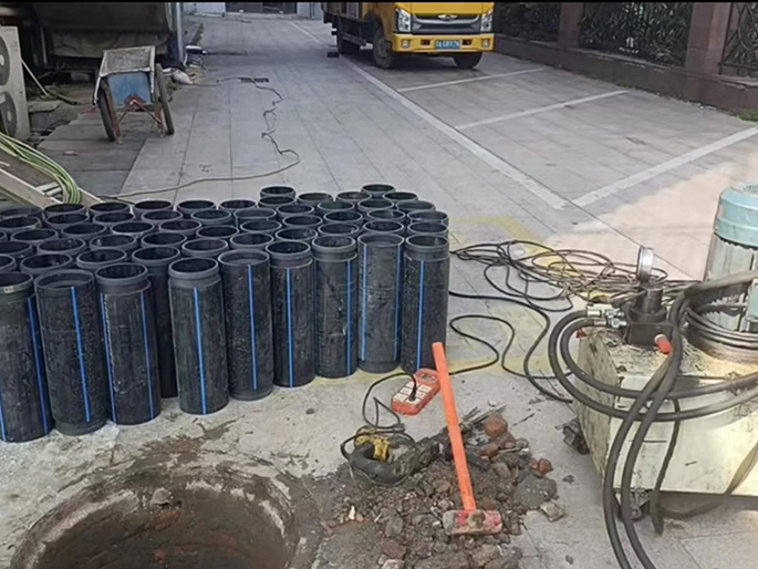 遵化PE置换管厂家 DN315置换管 非开挖管短管置换